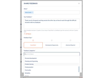 Engagedly Share Feedback