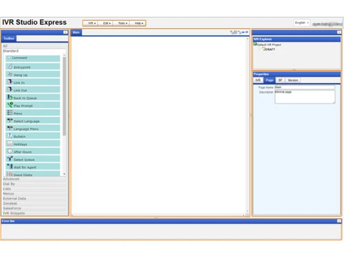 ivr studio dashboard