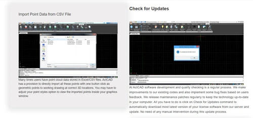 Actcad check for updates