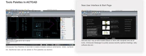 Actcad new user interface