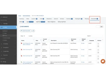 Move4Umove4u moves dashboard
