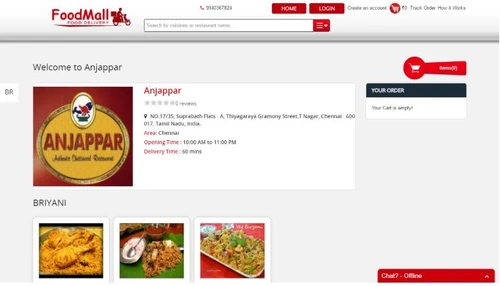 Coderobotics Food Booking Script