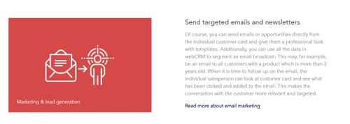 webcrm email marketing