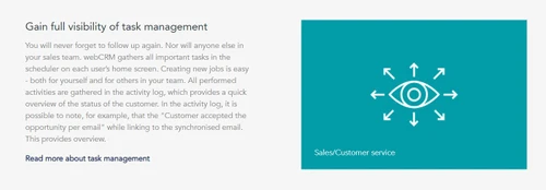 webcrm task management