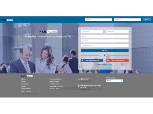 LinkedIn Clone — ProsNexus landing page