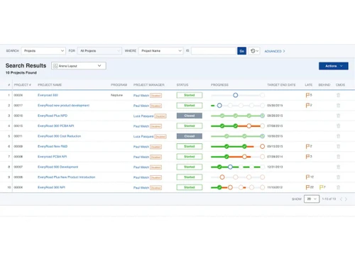 Arena PLM-manage projects