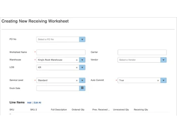 infoplus warehouse management software worksheet