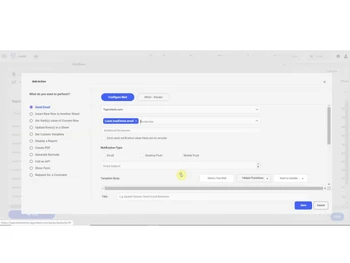 Tigersheet-Configure Mail