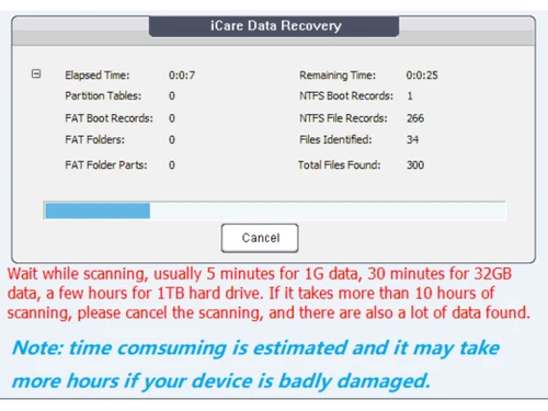 icare data recovery-time