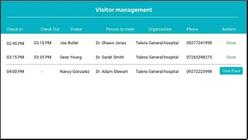 pickcel receptionist