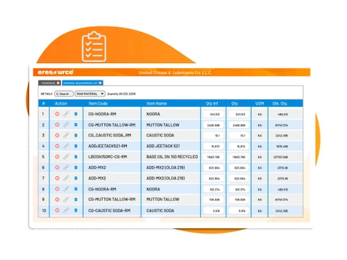 eresource erp manufacturing-raw