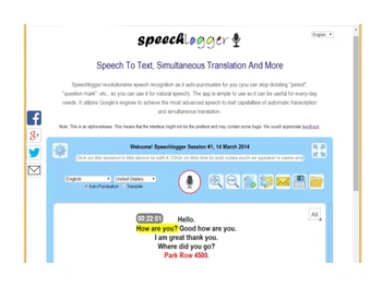 speechlogger speech to text