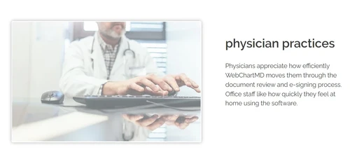 webchartmd physician practices