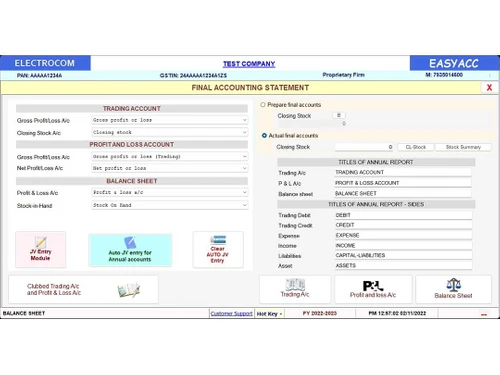easyacc balancesheet