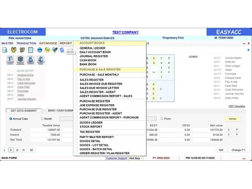 easyacc reports