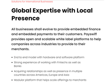 PayswiffPayswiff SOLUTION FOR INTERNATIONAL