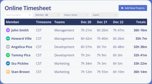 monitask timesheet