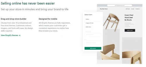 shopify selling online