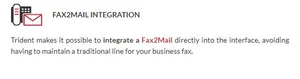 Trident fax2mail