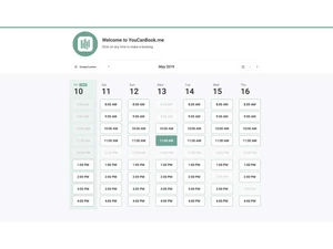 youcanbookme time