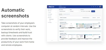 hivedesk automatic screenshots