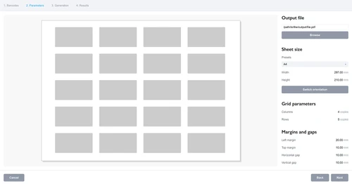 boxshot output file