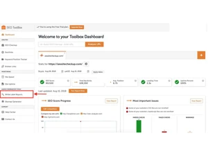 SEO Toolbox Dashboard