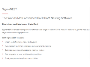 SigmaNEST machine and motion