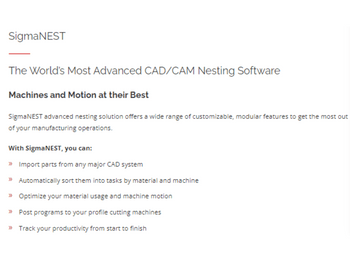 SigmaNEST machine and motion