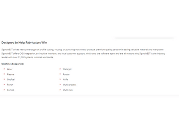 SigmaNEST help fabricators