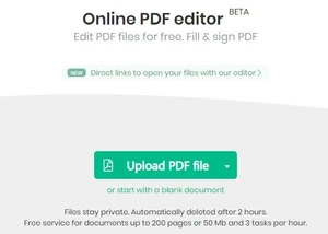SejdaPDF Online PDF Editor