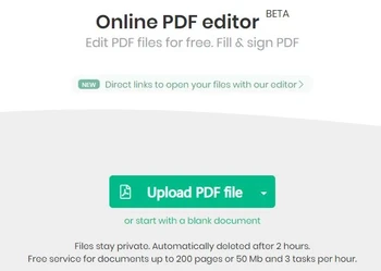 SejdaPDF Online PDF Editor