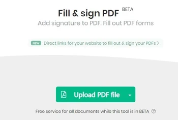 SejdaPDF file & sign PDF