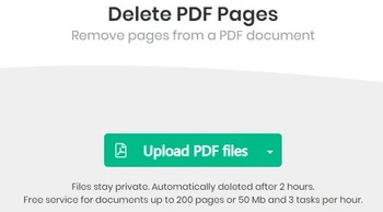 Sejda editor delete PDF pages