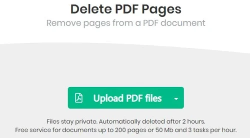 Sejda editor delete PDF pages