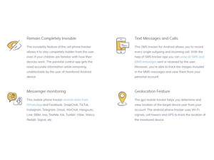 Mobile Tracker - Android Features