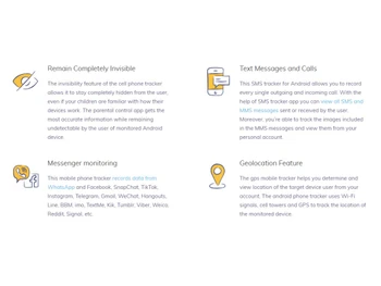 Mobile Tracker - Android Features