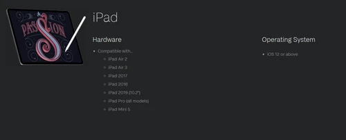 Affinity Designer ipad configuration