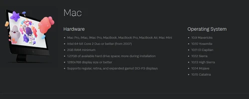 Affinity Designer operating system