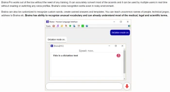 speech to text braina