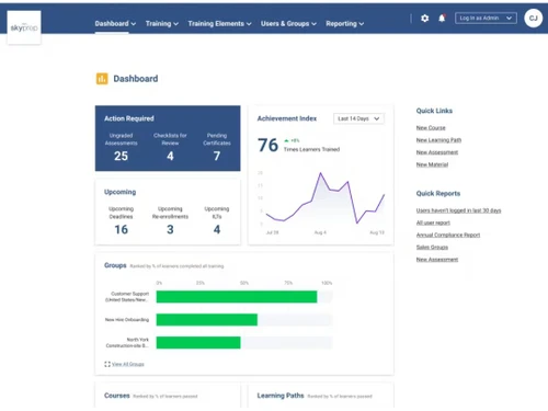 SkyPrep dashboard