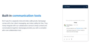 Samepage communication tool