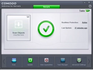 Comodo Antivirus scan objects