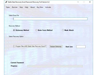 stella excel password recovery-file