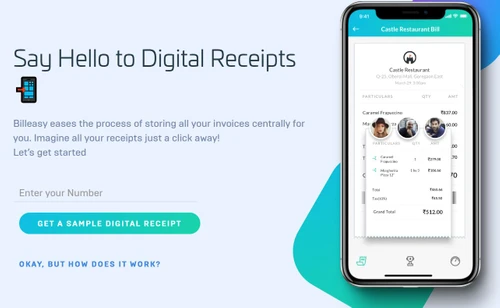billeasy digital receipts