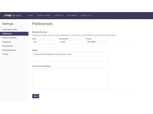 Zoho Checkout Preferences