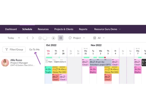 resource guru dashboard