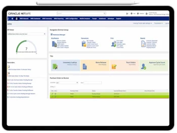 Oracle NetSuite ERP efficient warehouse management
