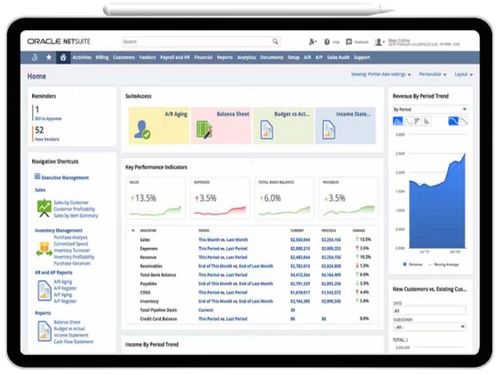 Oracle NetSuite ERP financial management