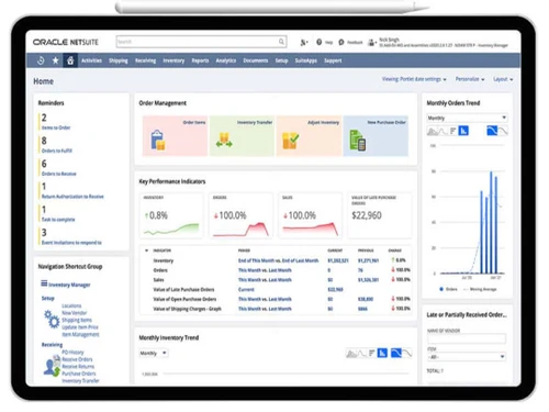 Oracle NetSuite ERP streamlined order management